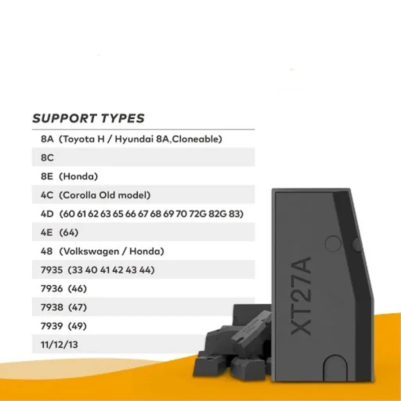 5-100 szt. XT27A VVDI Super Chip Transponder XT27A01 Super Chip do ID46/40/43/4D/8C/8A/T3/47 dla VVDI Mini Key Tool
