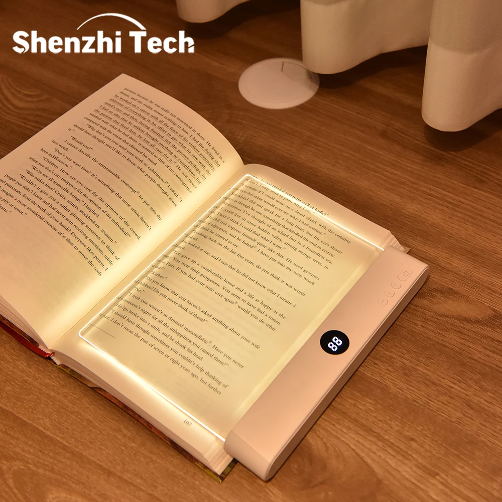 Luz de lectura LED Luz nocturna Libro Estudio familiar Lámpara de lectura Luz de marcapáginas portátil para leer en la cama, viajes motivacionales en el automóvil