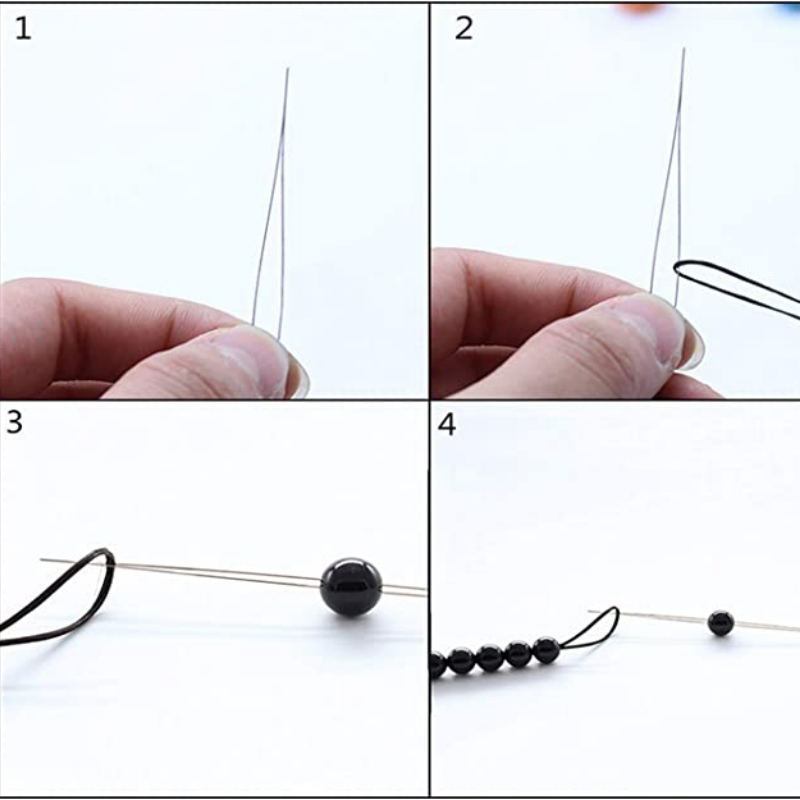 5/10/20Pcs Perlen Nadeln Pins Offene Gebogene Nadel Perlen Armband Halskette Schmuck Machen Werkzeuge Handgemachte Perlen Threading pin