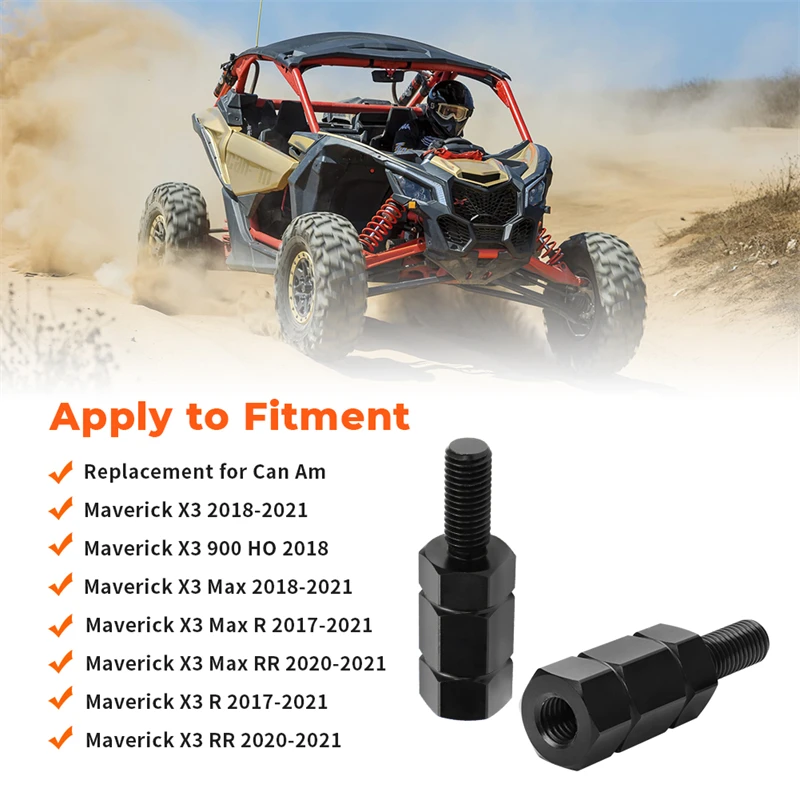 2 個アルミ合金 1.77 インチシートライザー Can-Am マーベリック X3 2018-2021 X3 Max R RR/900 HO 2018 ブラックまたはスライバーリフトアップ UTV シート用