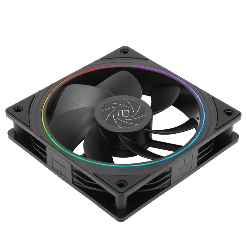 Thermalright TL-S12R 12CM computer case fan, reverse air outlet,Halo lighting effect，4PIN PWM/5V 3PIN ARGB,1500RPM