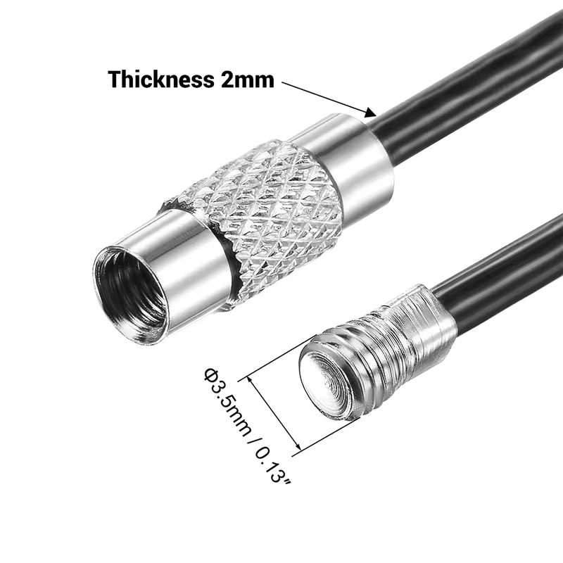 5-10pcs 2mm PVC เคลือบสแตนเลสสตีลพวงกุญแจ DIY พวงกุญแจกระเป๋าเดินทางเชือก 15 ซม.แหวนสกรูล็อคเครื่องมืออุปกรณ์เสริม