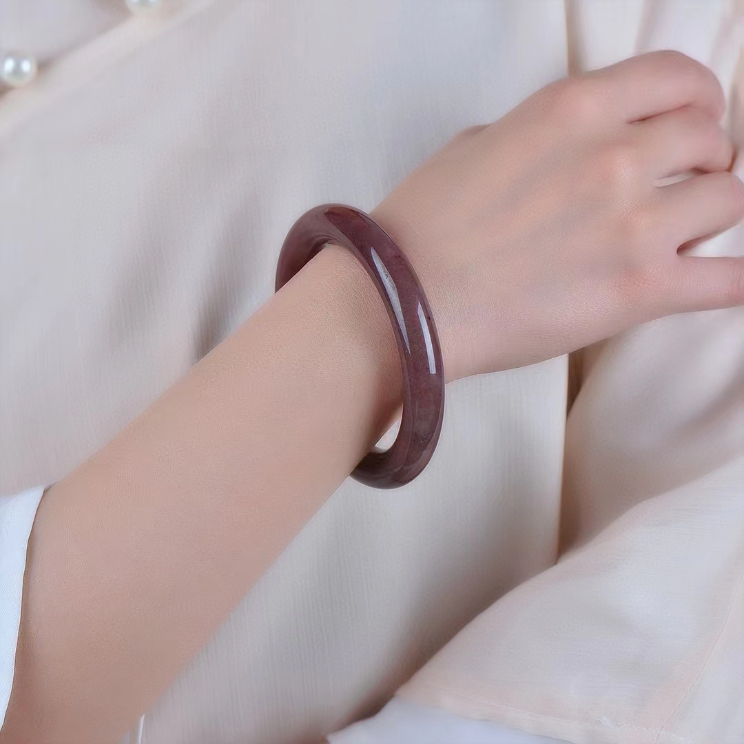 Hetian Pulseiras De Jade De Seda Dourada para Mulheres, Natural Jade Violeta Pulseira De Pedra, Jóias De Pedras Preciosas Finas, Encantos De Luxo Presentes