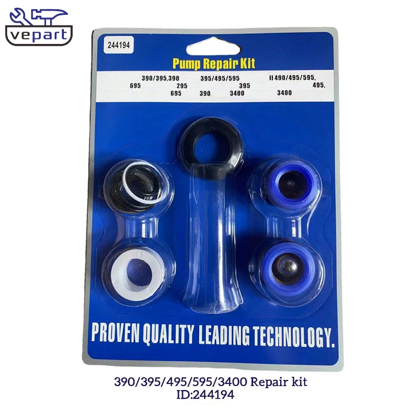 Vepart 1/2/4 шт. 244194 послепродажный безвоздушный распылитель, набор для ремонта распылителя Gro 244194 Spay Gun 390 395 490 495 595