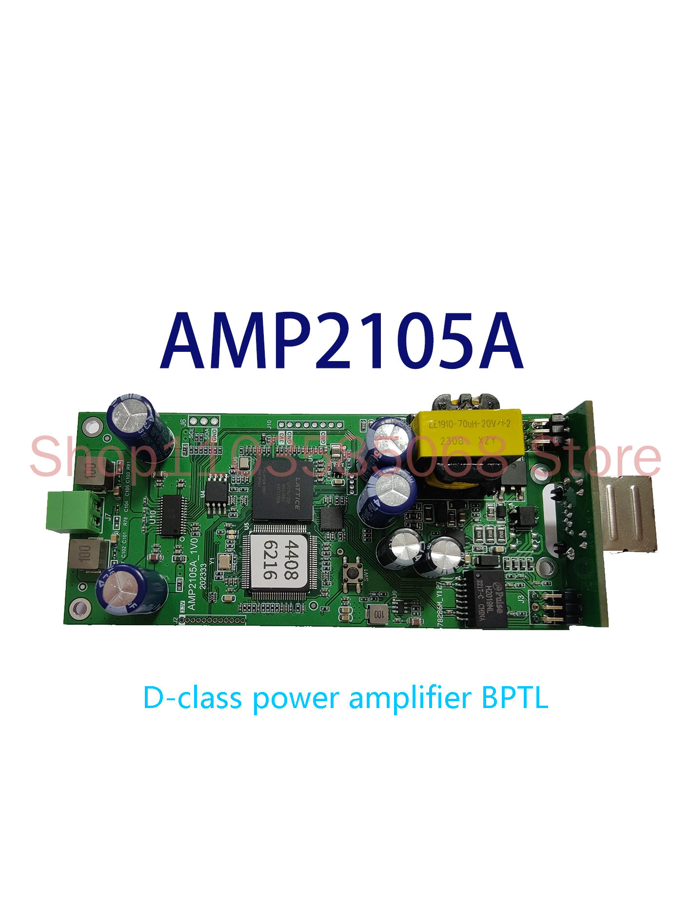 Amplificador AES67/DT BPTL Mono Amplificador Classe D Transmissão de Rede Áudio Analógico Saída de Áudio