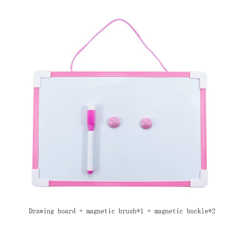 1PC-Hanging magnetic double-sided small whiteboard writing board erasable graffiti board message board