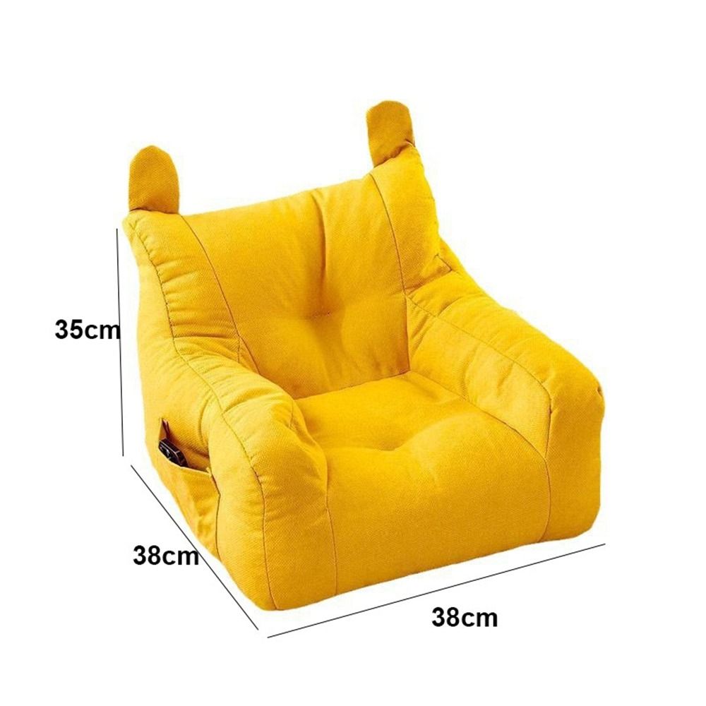 Cadeira de sofá pequena macia com bolsa de armazenamento confortável sala de estar sofá preguiçoso ergonômico cadeira de sofá de urso infantil para meninos e meninas
