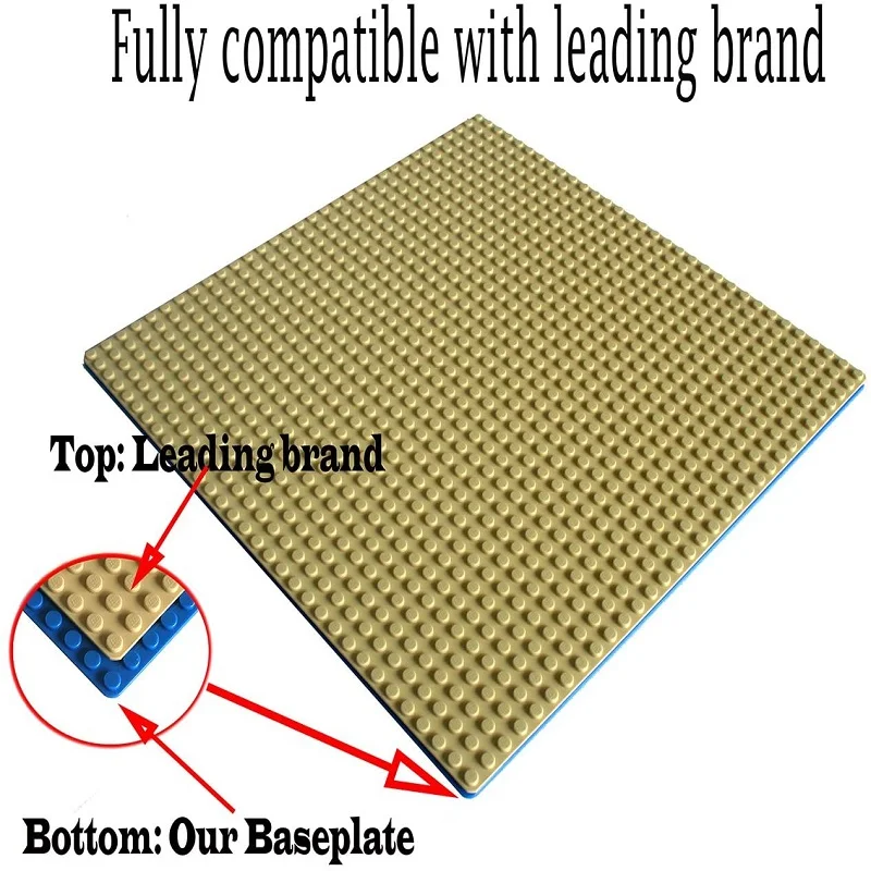 Plaques de Base classiques 16x32 points, blocs de bricolage, briques de route de ville de petite taille, jouets de Construction pour enfants, cadeaux