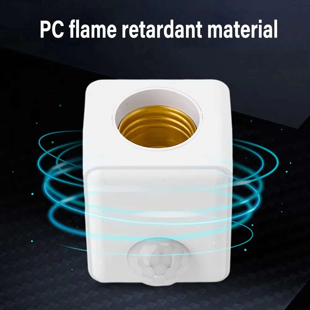 AC85-265V E27 Base lampada a LED con sensore di movimento PIR Portalampada a induzione umana Convertitore adattatore presa regolabile