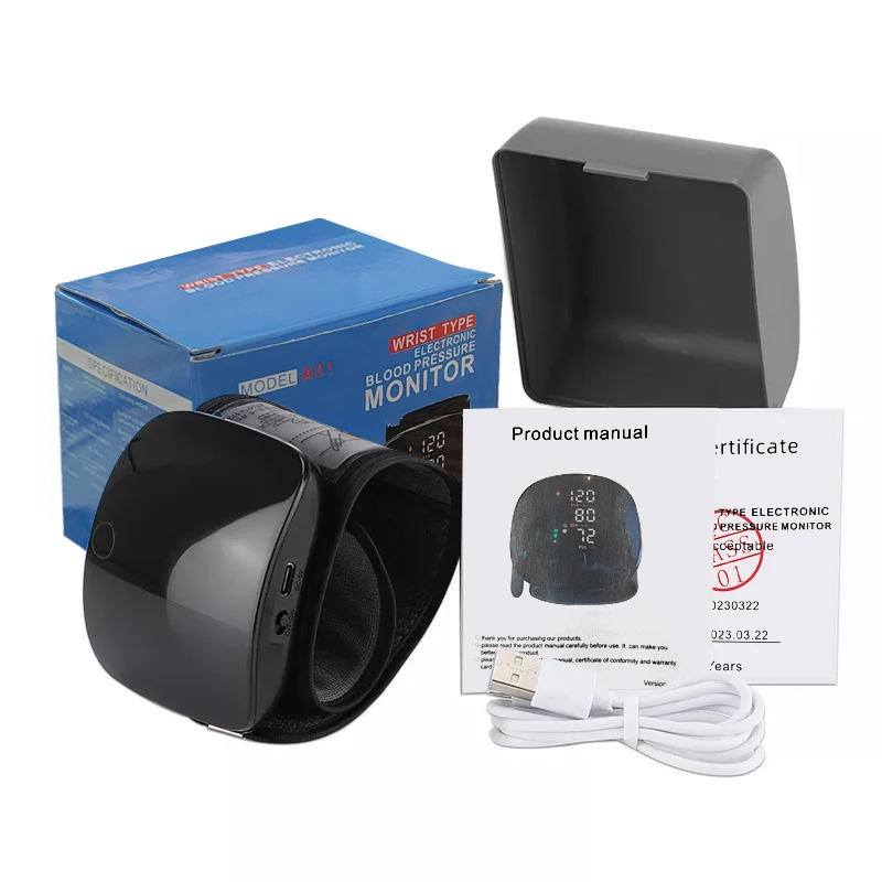 Polstype Bloeddrukmeter LED-display Snelle meting Digitale tansiometer BP-tonometer Hartslag USB Oplaadbaar