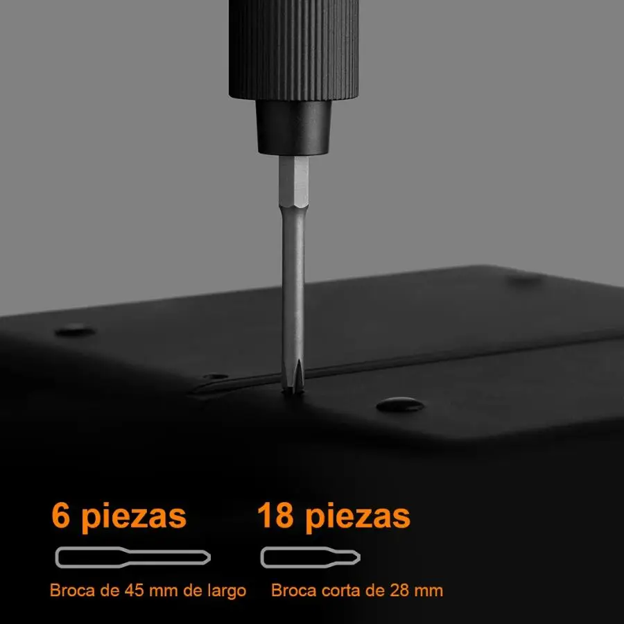 Xiaomi Mijia Kit cacciavite elettrico di precisione Type-C ricaricabile 2 coppia ingranaggi 400 + vite S2 punta di precisione in acciaio