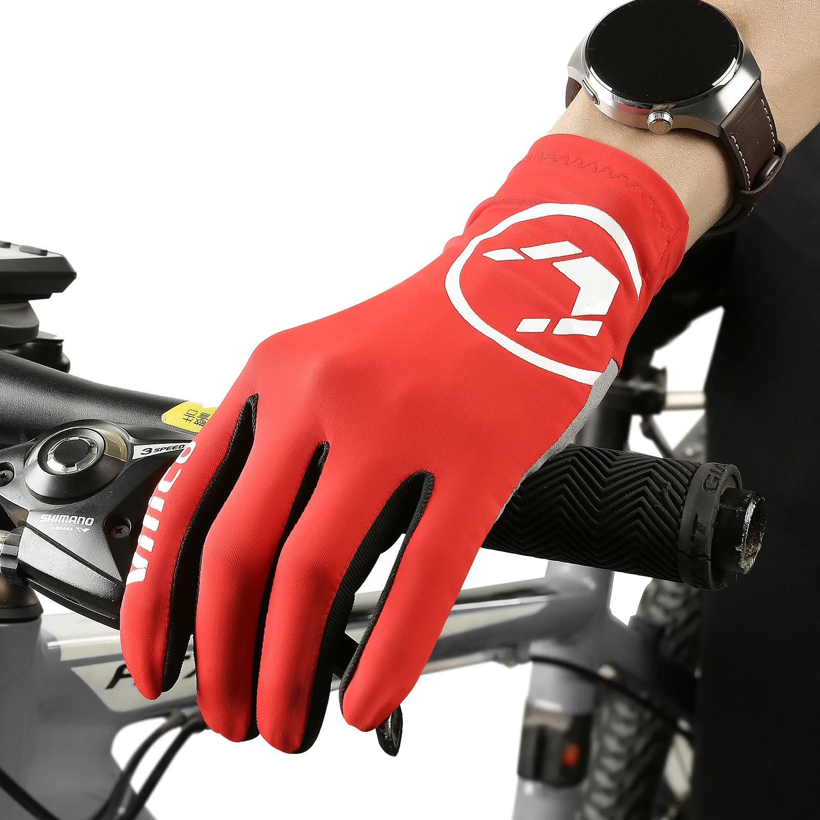 1 paio di guanti da ciclismo Breaking Wind Guanti da bicicletta antiscivolo Guanti da bici da strada da corsa MTB Biciclet Guanti Ciclismo