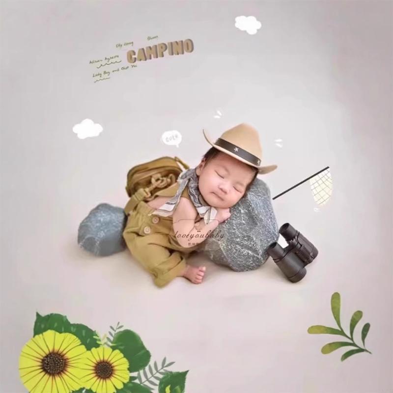 Фотография новорожденных мягкая полиэфирная шляпа для ромпе