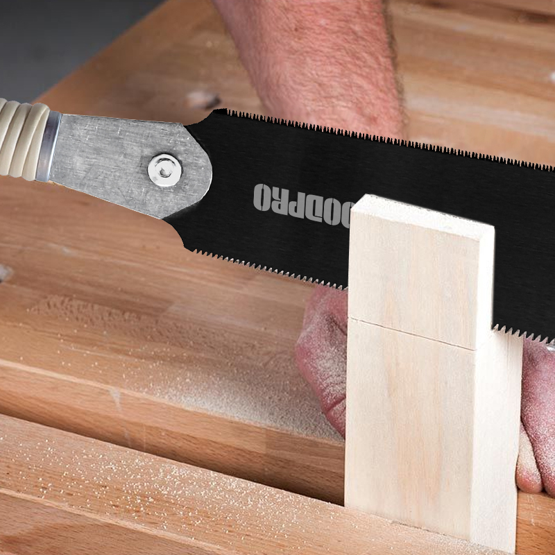 Japanese Pull Saw Set 6 Inch Double-Sided Small Pull Saw 17/6-10 TPI Double Edge Saw 17 TPI Single Edge Saw for Wood PVC Pipe