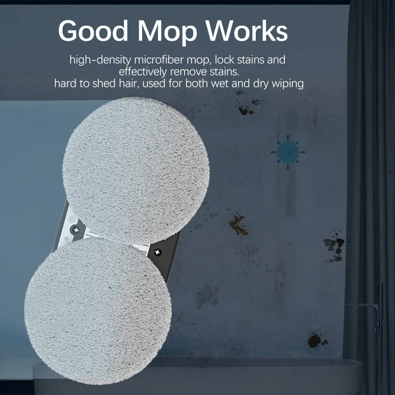 Robô aspirador de janela inteligente, lavadora de vidro elétrica, controle remoto, limpador automático de janelas