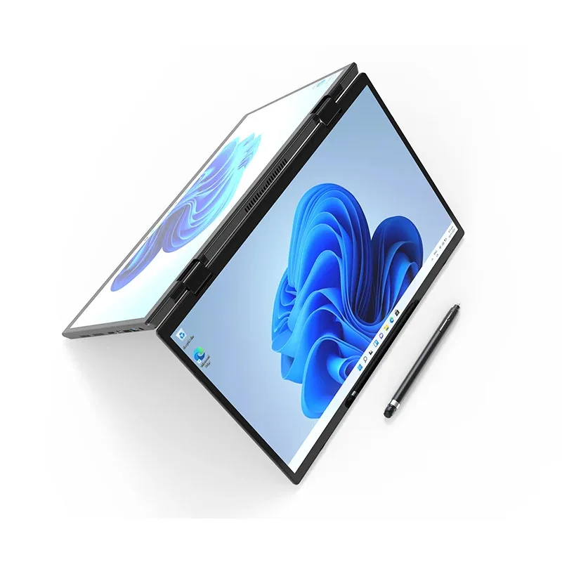 14 inch plus 14inch touch Dual Screen Laptop Intel N100 Processor Gaming Laptop DDR4 16GB 1TB  Notebook Computer