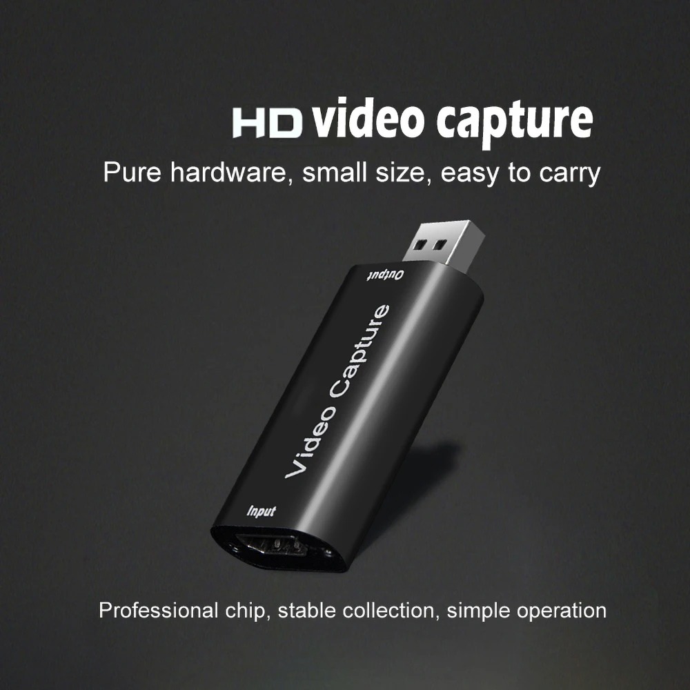 HD 4K Video Capture Card USB3.0 2.0 HDTV Video Grabber Record Box for PS4 Game DVD Camcorder Camera Recording Live Streaming