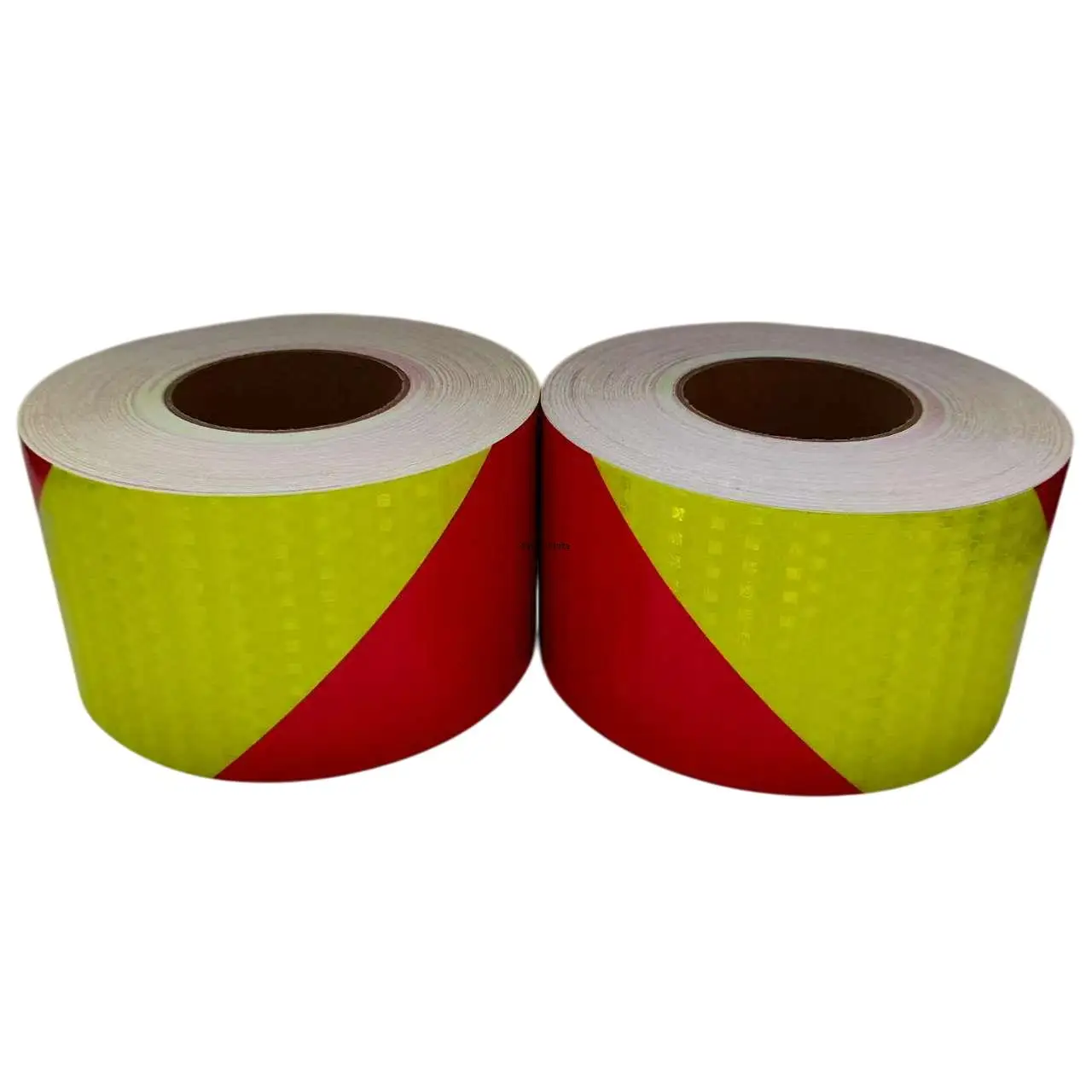 5 ซม./10 ซม./15 ซม./20 ซม.* 5M สะท้อนแสงกาวเทปเรืองแสงสีเหลือง-สีแดงซ้ายขวา Twill สติกเกอร์สะท้อนแสงกันน้ําแผ่น
