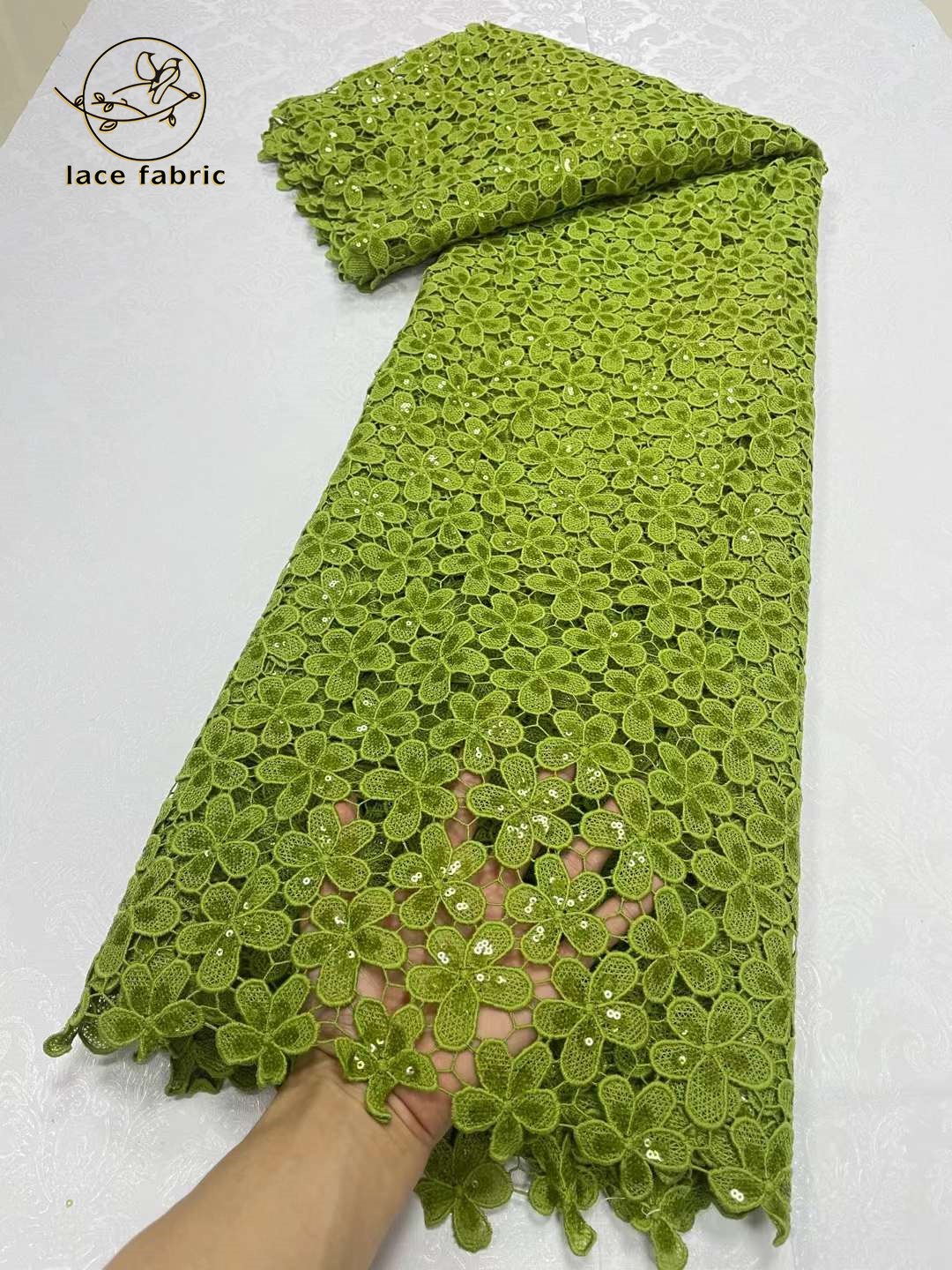 Afrikaanse Koord Kant Stof 2023 Hoge Kwaliteit Wateroplosbare Nigeriaanse Franse Guipure Koord Kant Met Pailletten Voor Trouwjurk Naaien