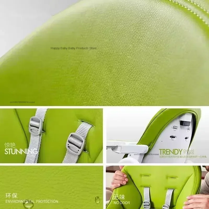 เบาะเบาะหัดนั่งเด็กปกหนัง PU ใช้ได้กับพรีม่าปาป๋าเซียสตาศูนย์3 AAG เคสอาหารเย็นที่นั่งเก้าอี้อุปกรณ์สำหรับเด็กทารก