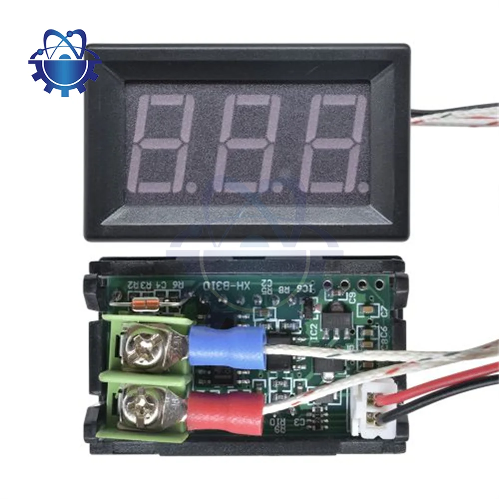 Termómetro de visualización LED de tubo digital XH - b310 termómetro de 12v termómetro tipo K M6 termómetro sonda de sensor de resistencia térmica - 30 - 800 ℃.
