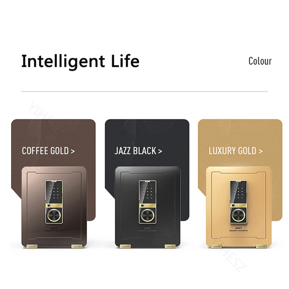 Elektronischer Safe, digitaler Passwort- und Fingerabdruck-Safe, Entsperrung für Laden, Geld, Schmuck, Dokumente