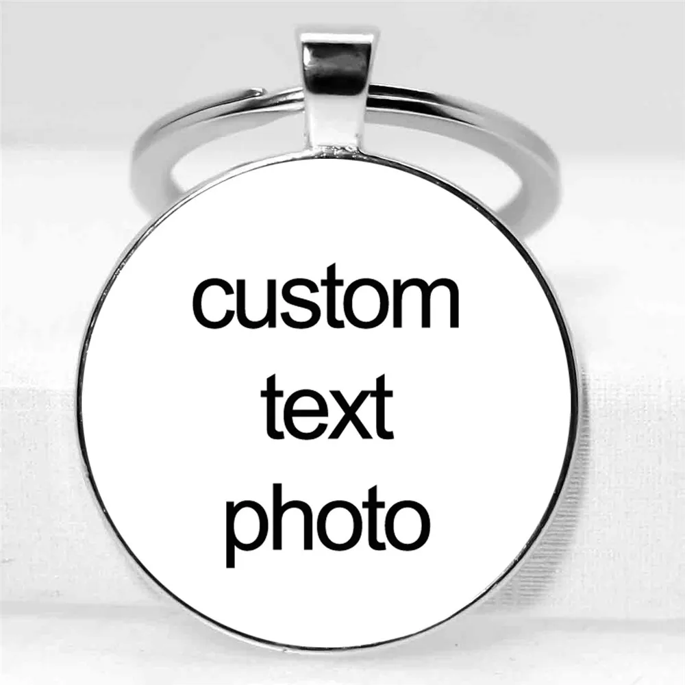 25mm/30mm suporte de carro personalizado chaveiro mãe pai bebê crianças avô pais projetado foto chaveiro para presente de aniversário da família