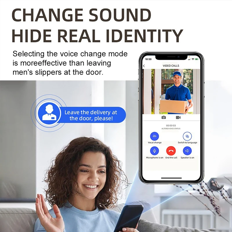 Campainha sem fio externa à prova d'água ip65 com câmera solar contra chuva Tuya Eye Digital Door Peepholes Smart Home Video Intercom