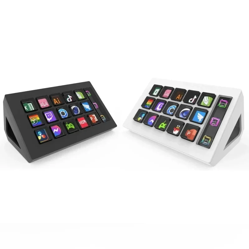 293s StreamDeck Mini Visual Keyboard LCD Button 15Keys Live Content Creation Controller Custom Button For Windows/MacOS Kryboard