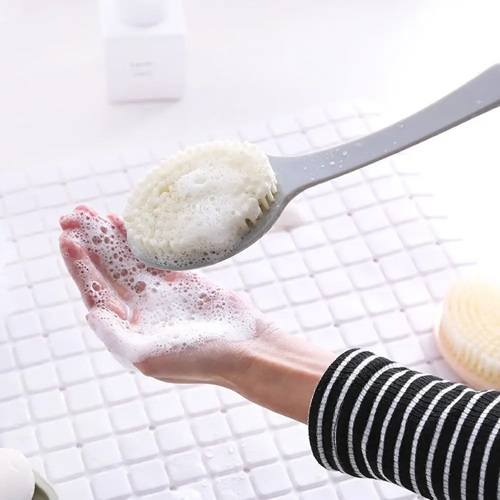 ยาวแปรงอาบน้ํา Exfoliating กลับนวดสปาโฟมอุปกรณ์ห้องน้ําฟองน้ํานุ่ม Scrubber แปรงทําความสะอาดร่างกาย