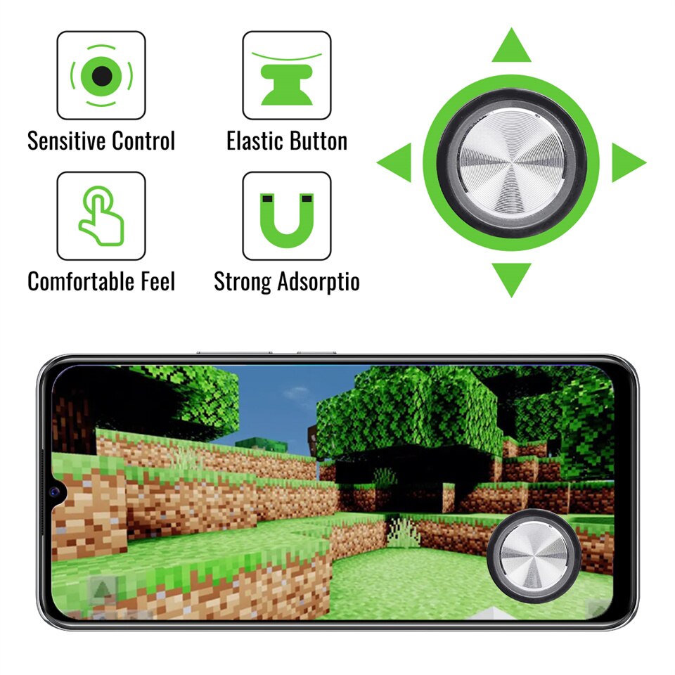 モバイルゲームコントローラーゲームトリガーゲームパッドジョイスティックコントローラー金属ボタンiphone android用