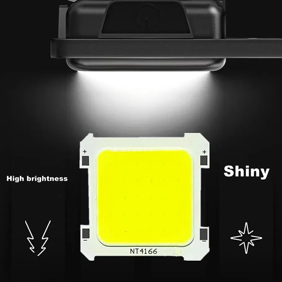 CHIP COB LED para USB, mini llavero portátil, luz de camping, linterna de bolsillo para exteriores DC 2,8-3,2 V max 5-15W 500-1500lm 6 uds