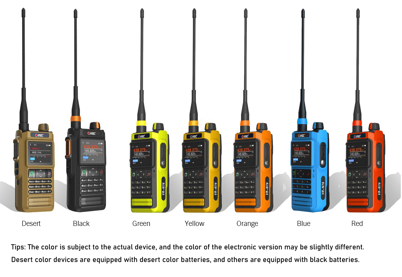 GPSポジショニングとBluetoothを備えたウォーキートーキー,防水および多機能デバイス,VR-N76