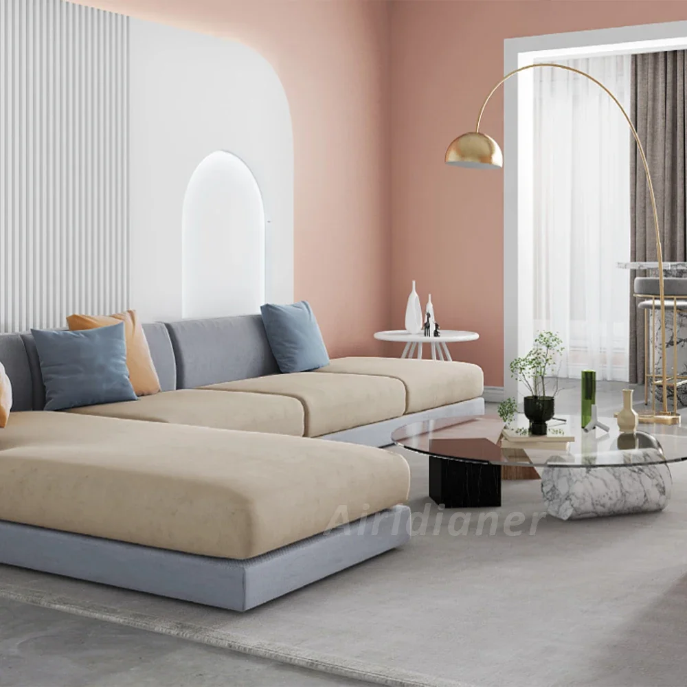 Nhung Siêu Mềm Sofa Ghế Đệm Cho Phòng Khách Dày Sang Trọng Sofa Có Co Giãn L Hình Góc Ghế Sofa nắp Trượt