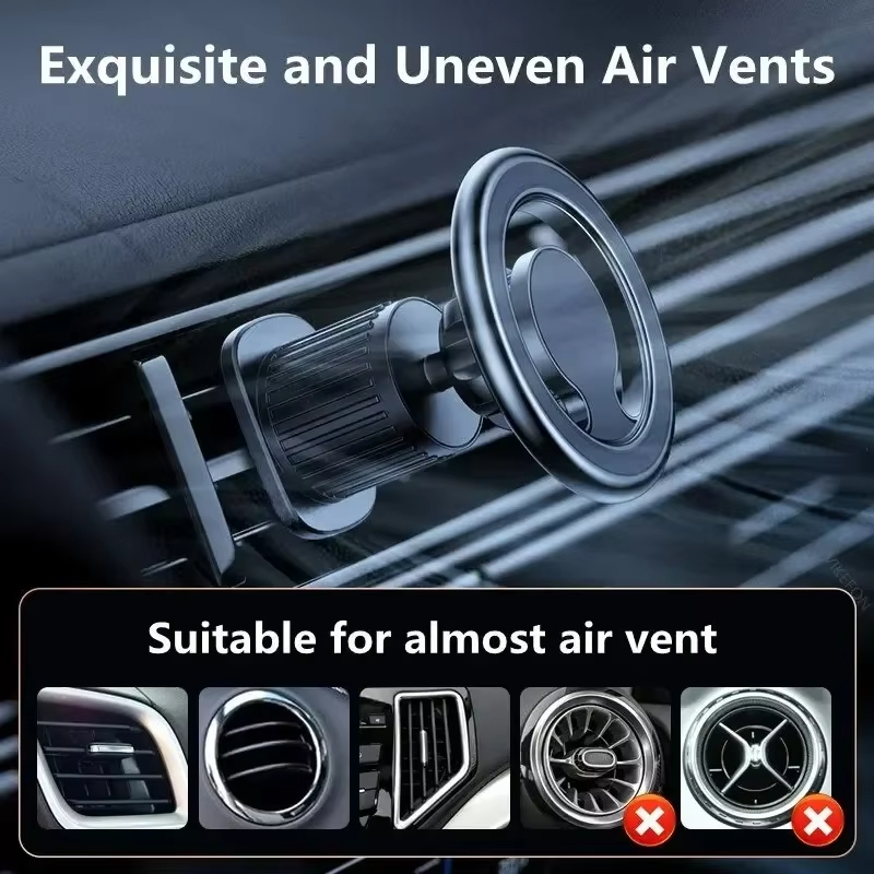 ผู้ถือโทรศัพท์แม่เหล็กรถขาตั้งแม่เหล็กรถ Mount สนับสนุน GPS โทรศัพท์มือถือวงเล็บรถสําหรับ Macsafe iPhone 15 14 13 12 Samsung Xiaomi