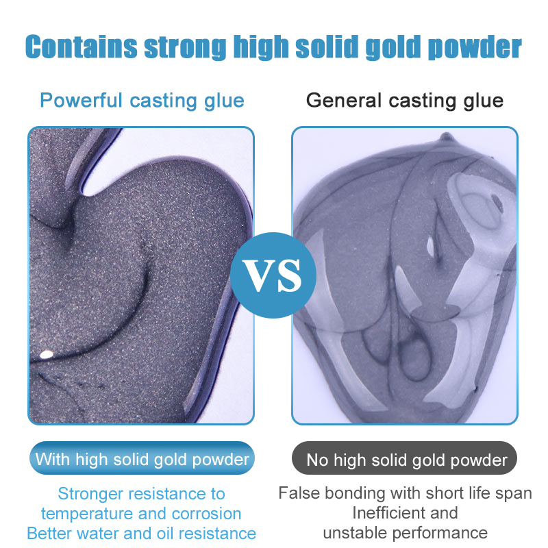 High Strength Metal Repair Glue Strong Cold Welding Glue Magic Plastic Repair Casting Adhesive Heat Resistance AB Glue Sealant