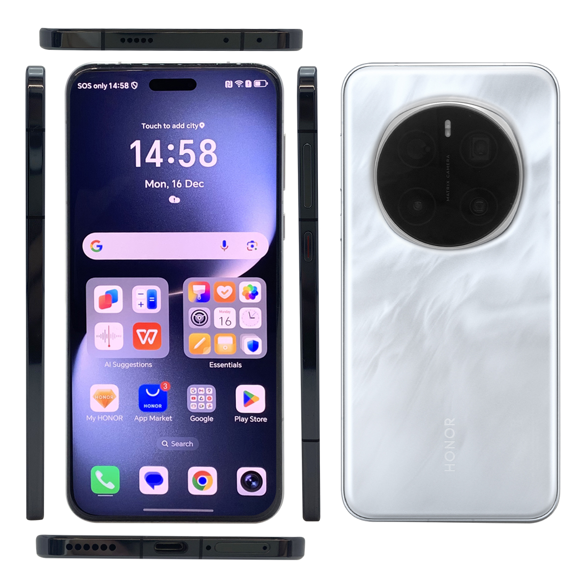 【Marca +】Estreno mundial Versión global HONOR Magic7 Pro 5G Smartphone Magic 7 Pro Snapdragon 8 Elite Pantalla OLED de 120 Hz