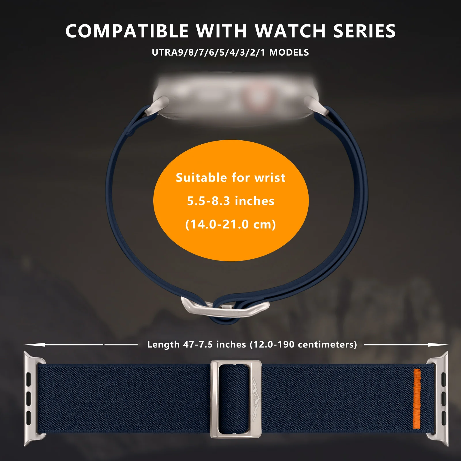 Pulseira de nylon para apple watch band iwatch série 9 8 7 se ultra 2 pulseira 44mm 45mm 49mm 40mm 41mm correa acessórios de pulseira