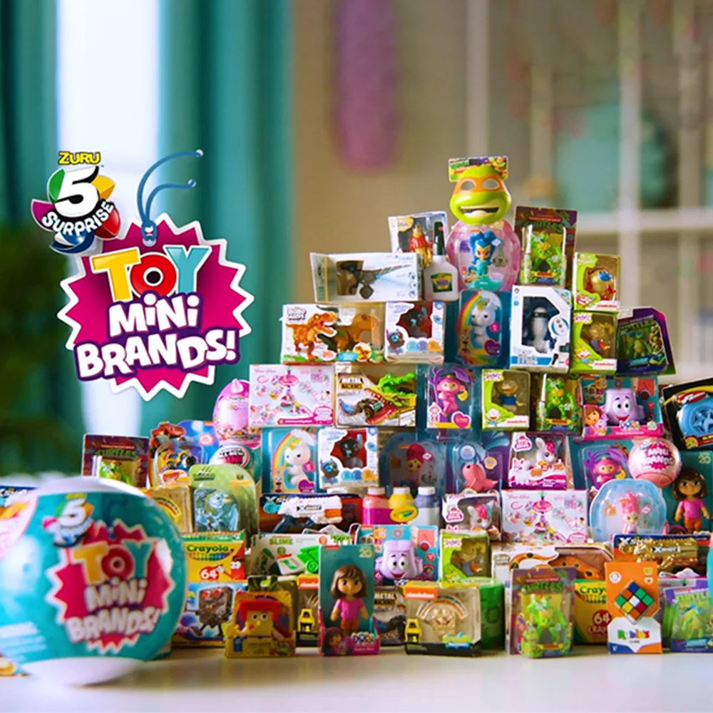 ZURU 5 Surprise Mini Brands Blind Box Toys Series 1 By Mystery Miniaturowa figurka kolekcjonerska Zabawka Surprise Birthday Blind Box Toys