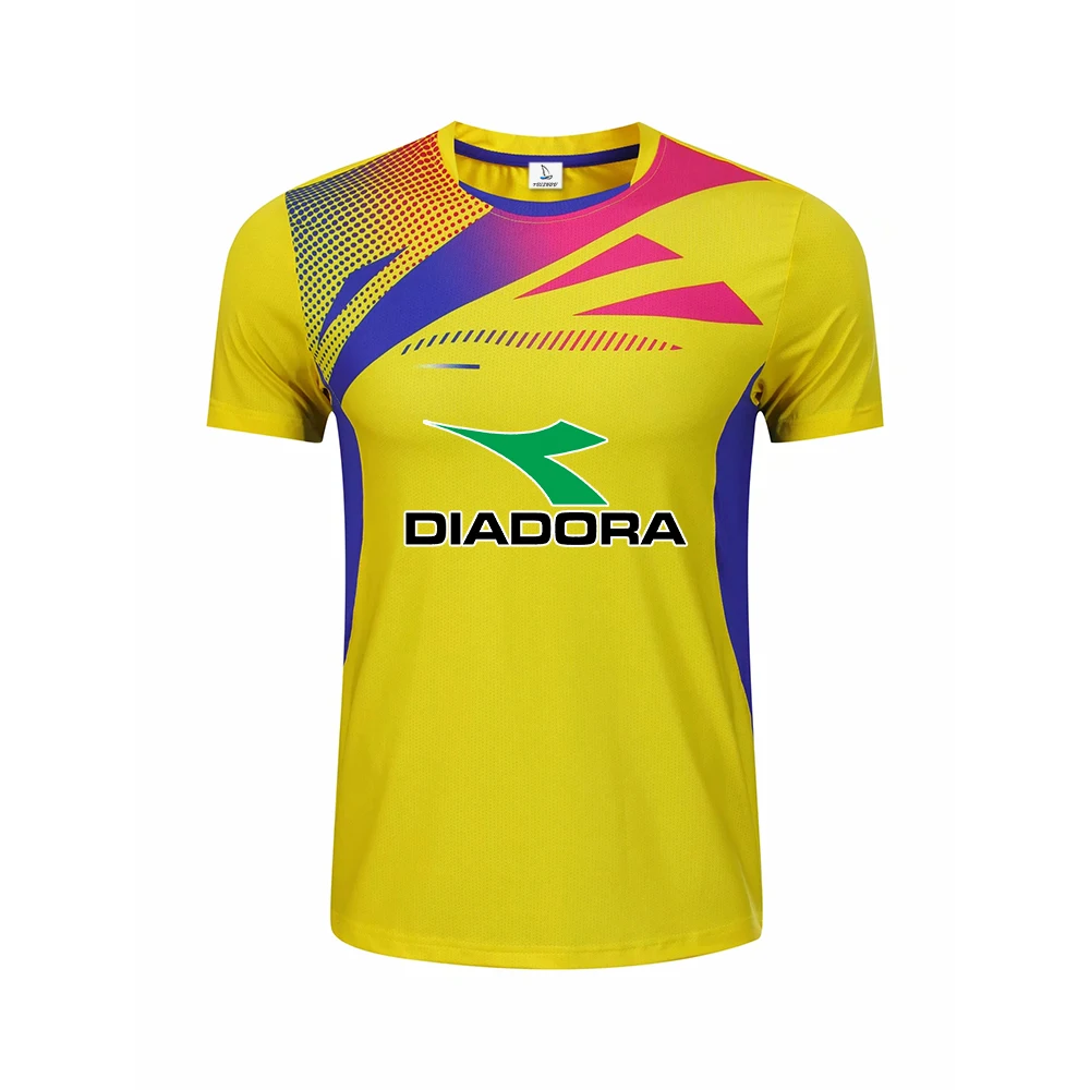 ใหม่เสื้อผ้ากีฬาแบดมินตันแขนสั้นออกกำลังกายเสื้อผ้าเทนนิส2023ใหม่ของผู้ชาย Dona ระบายอากาศได้ดีเสื้อผ้าขี่จักรยานดูดซับเหงื่อ