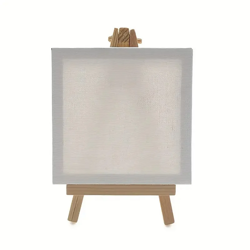 5PCS Canvases To Paint Minis Canvases Package To Paint White Canvas for Painting Stretched Blank Sandpieces To Paint HB01