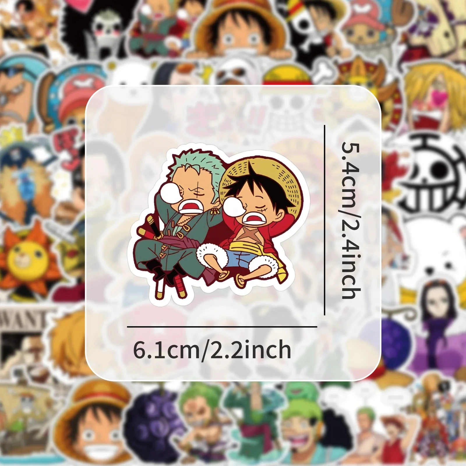 10/30/50pcs 원피스 스티커 애니메이션 Luffy 만화 데칼 낙서 DIY 노트북 오토바이 스케이트 보드 전화 방수 어린이 장난감