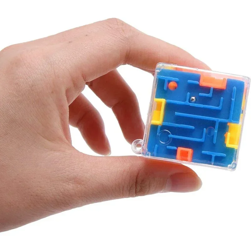 3D Maze Magic Cube Puzzle trasparente a sei lati Speed Cube Rolling Ball Magic Cubes labirinto giocattoli per bambini giocattoli antistress