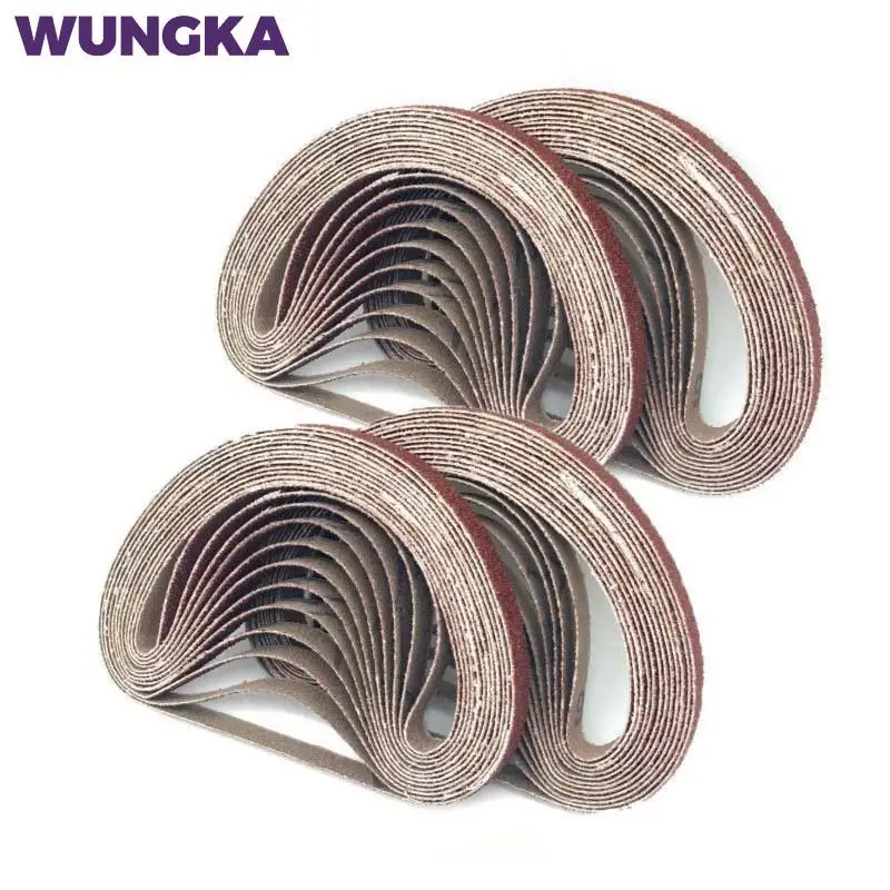 10 Chiếc 330*10Mm/453*15 Chà Nhám Thắt Lưng P40 - P1000 Nhám Màn Hình Ban Nhạc gỗ Mềm Mài Kim Loại Đánh Bóng
