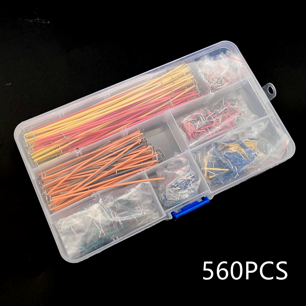 65/140/560/840Pcs/Box Solderless Breadboard Jumper Wires U Shape Breadboard Jumper Cable Wire Kit for DIY Arduino Breadboard