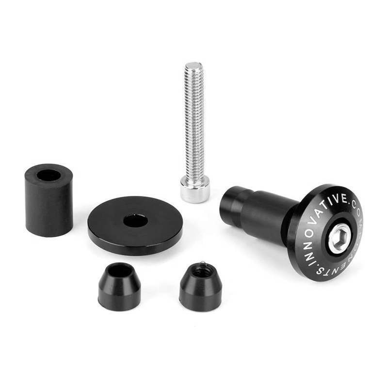 Motocicleta lidar com barra de peso final guiador apertos tampa universal modificação da motocicleta lidar com proteção plug acessórios metal