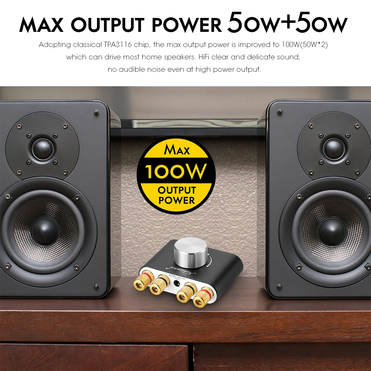 Nob sound mini bluetooth 5.0 tpa3116 digitaler verstärker hifi stereo audio empfänger leistungs verstärker 50w 50w auto sound verstärker