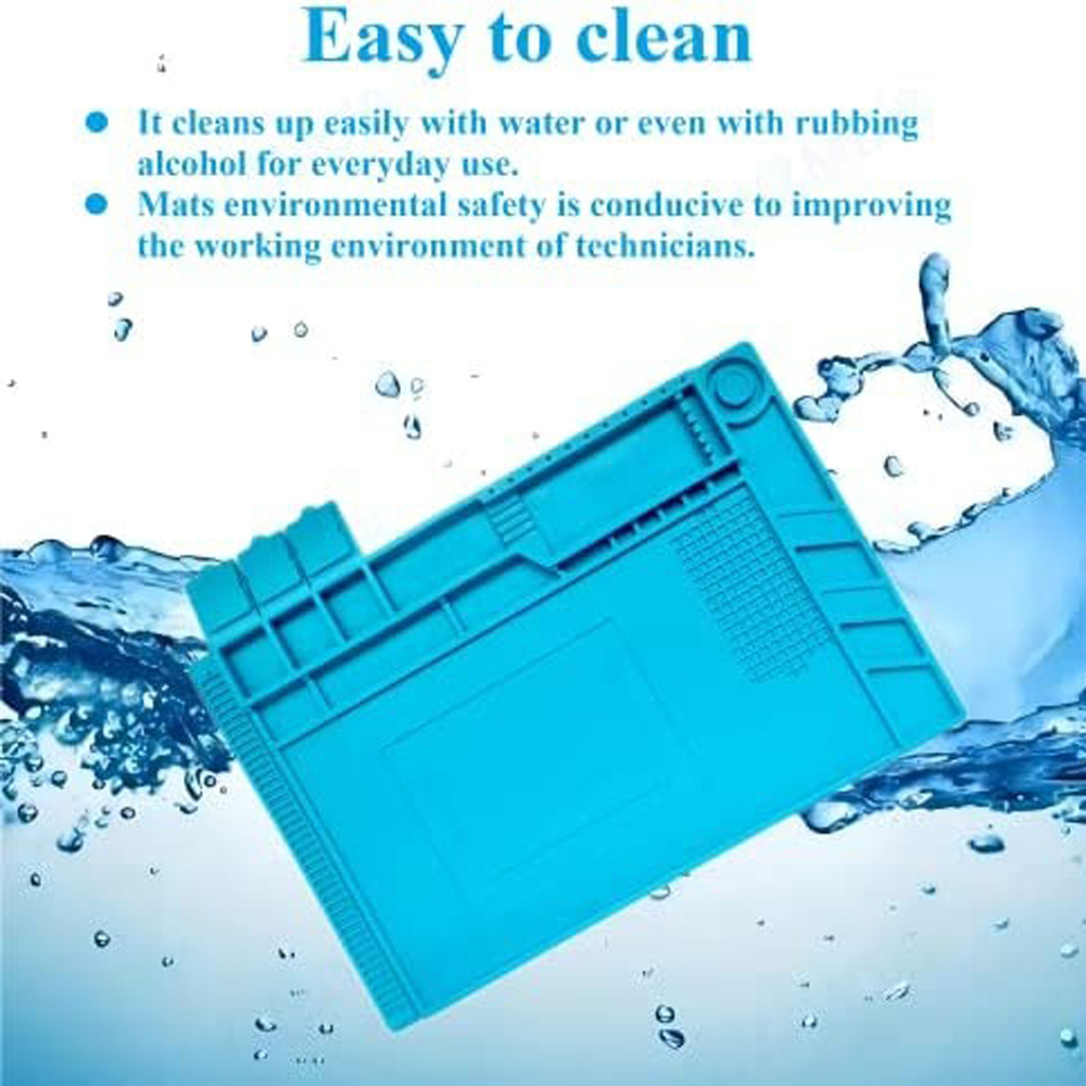 Estação De Solda De Silício Resistente Ao Calor, Almofada De Trabalho, Plataforma De Mesa, Estação De Solda Para BGA Eletrônico, 500 ℃