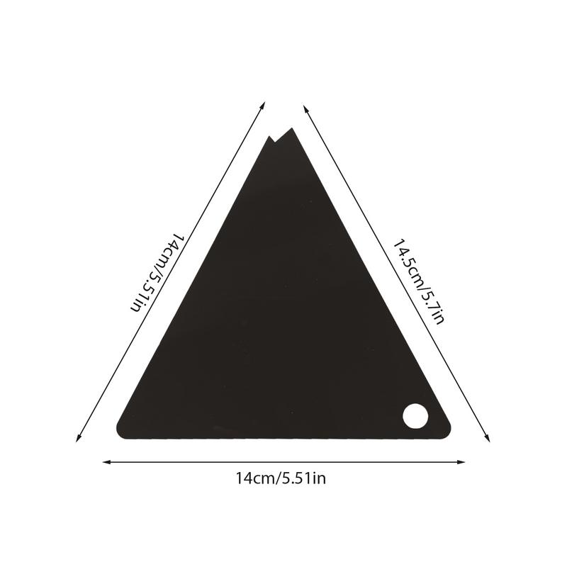 Snowboard Wax Scraper Triangle Portable Black Ski Wax Remover Snowboard Wax Removal Tool Accessories Repair Maintenance Gear