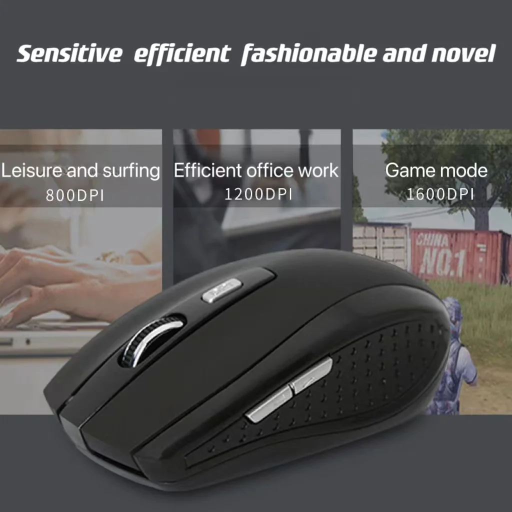 2,4g USB rote optische drahtlose Maus 6d für Computer Laptop Gaming Mäuse ergonomisch gestaltete drahtlose Maus